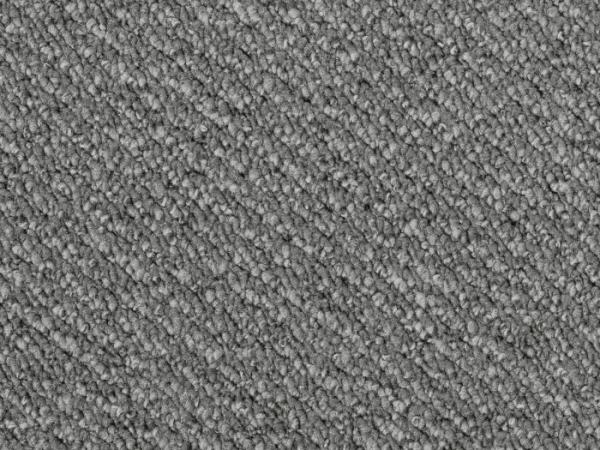 Rechteckige Draufsicht vom Vorwerk Telma Teppichboden in dunkelgrau – kontrastreicher Teppich für moderne Raumwirkung